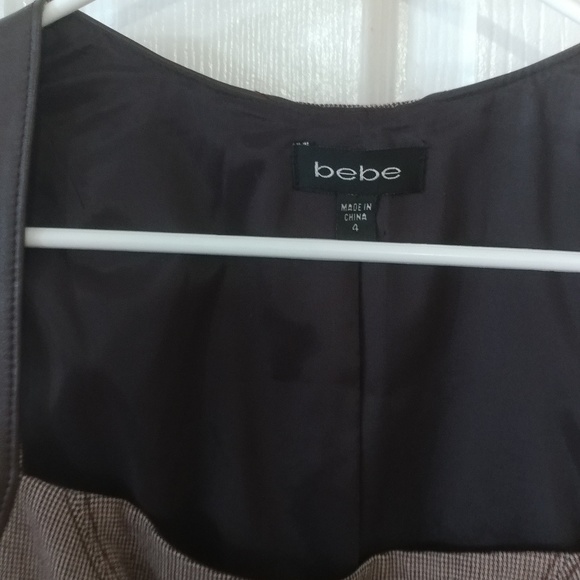 On hold Bebe leather tweed sheath dress - Picture 2 of 6